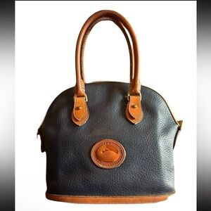 Vintage Dooney & Bourke Pebbled Leather Satchel Purse